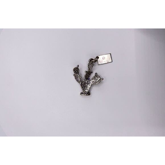 Vintage Bell Trading Post Sterling Silver Arizona Cactus Charm - Picture 4 of 6